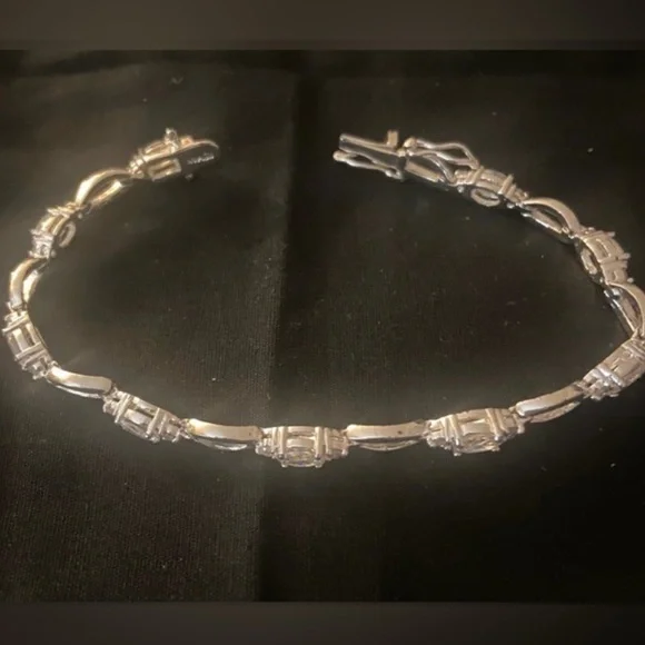 Cubic Zirconia Tennis Bracelet - Picture 1 of 5